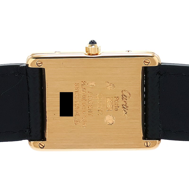 中古】CARTIER MUST TANK LARGE MODEL VERMEIL カルティエ マスト