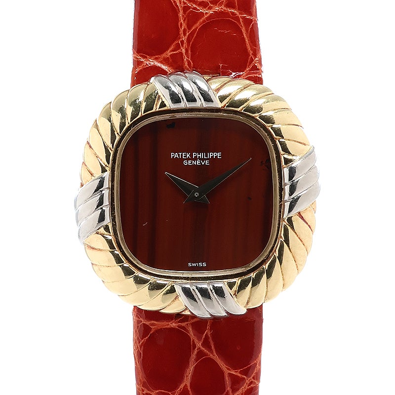 【中古】PATEK PHILIPPE VINTAGE MECHANICAL CUSHION SHAPE WATCH DAKOTA JASPER DIAL パテック・フィリップ ヴィンテージ メカニカル クッション シェイプ ウォッチ ダコタ ジャスパー ダイヤル 4355J-201
