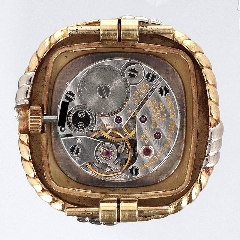 【中古】PATEK PHILIPPE VINTAGE MECHANICAL CUSHION SHAPE WATCH DAKOTA JASPER DIAL パテック・フィリップ ヴィンテージ メカニカル クッション シェイプ ウォッチ ダコタ ジャスパー ダイヤル 4355J-201