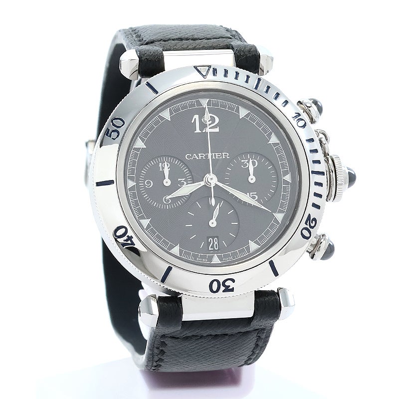 cartier パシャ ドゥカルティエ プロンジャークロノグラフ 38MM 中古】CARTIER PASHA DE CARTIER PLONGEUR CHRONOGRAPH N950 38MM