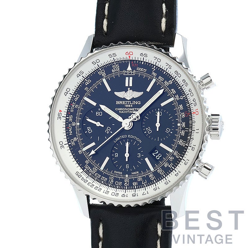 【中古】BREITLING NAVITIMER 01 BLACK BLACK JAPAN LIMITED EDITION ブライトリング ナビタイマー 01 ブラック ブラック ジャパンリミテッドエディション AB01211Y/BE65/436X/A20D.1 (S022BBBKBD)