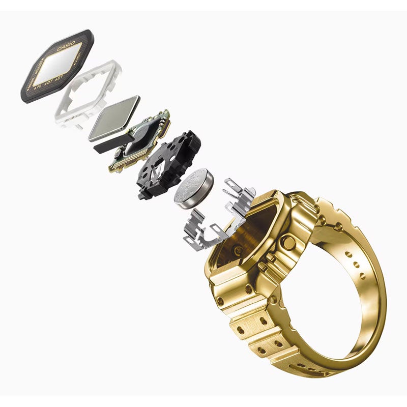 新品 CRW-001G-9JR カシオ リングウオッチ ゴールド タグ付 未使用 CASIO RING WATCH カシオ リング ウォッチ CRW-001G-9JR｜正規取り扱い