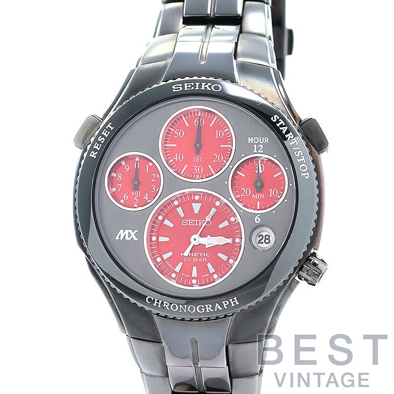 【中古】SEIKO SEIKO MX FIFA WORLD CUP 2002 OFFICIAL WATCH / KINETIC CHRONOGRAPH セイコー セイコーMX 2002 FIFA ワールドカップ オフィシャルウォッチ / キネティック クロノグラフ SATX005 (9T82-0AA0)