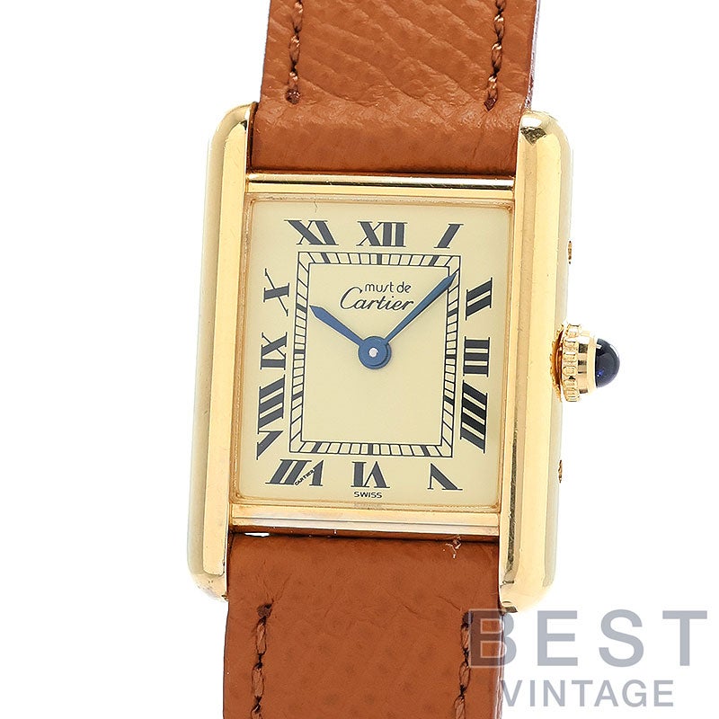 【中古】CARTIER MUST TANK SMALL MODEL VERMEIL カルティエ マスト タンク SM ヴェルメイユ W1003153