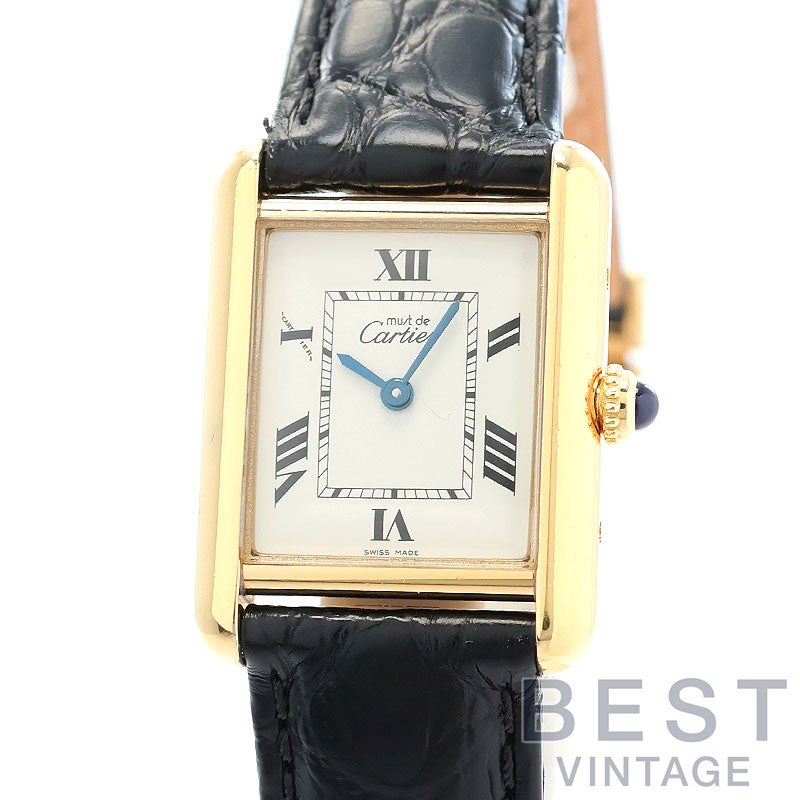 【中古】CARTIER MUST TANK SMALL MODEL VERMEIL カルティエ マスト タンク SM ヴェルメイユ W1013654