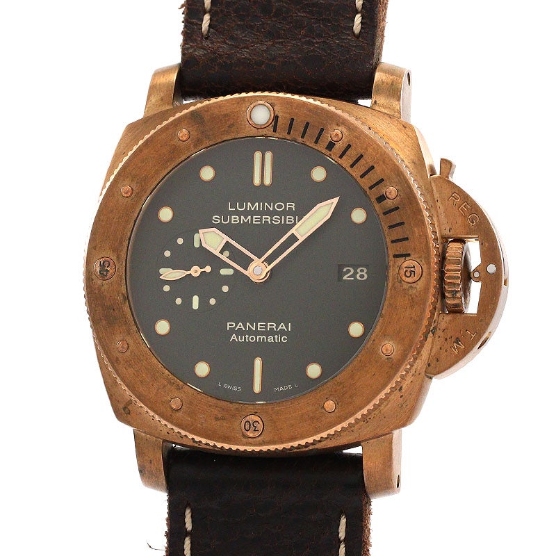 【中古】OFFICINE PANERAI LUMINOR SUBMERSIBLE 1950 3 DAYS AUTOMATIC BRONZO オフィチーネ・パネライ ルミノール サブマーシブル 1950 3デイズ オートマティック ブロンゾ PAM00382