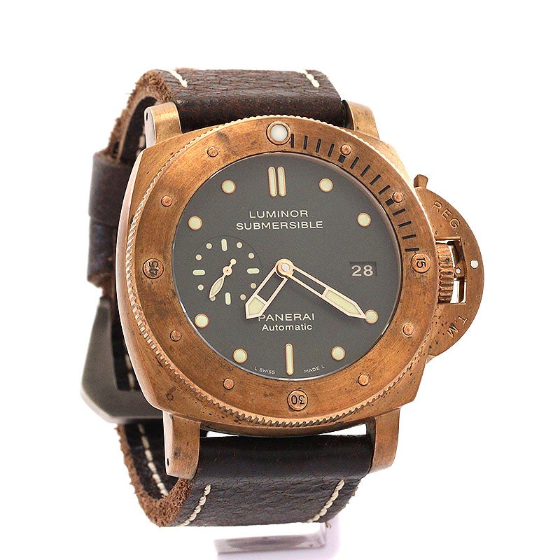 【中古】OFFICINE PANERAI LUMINOR SUBMERSIBLE 1950 3 DAYS AUTOMATIC BRONZO オフィチーネ・パネライ ルミノール サブマーシブル 1950 3デイズ オートマティック ブロンゾ PAM00382
