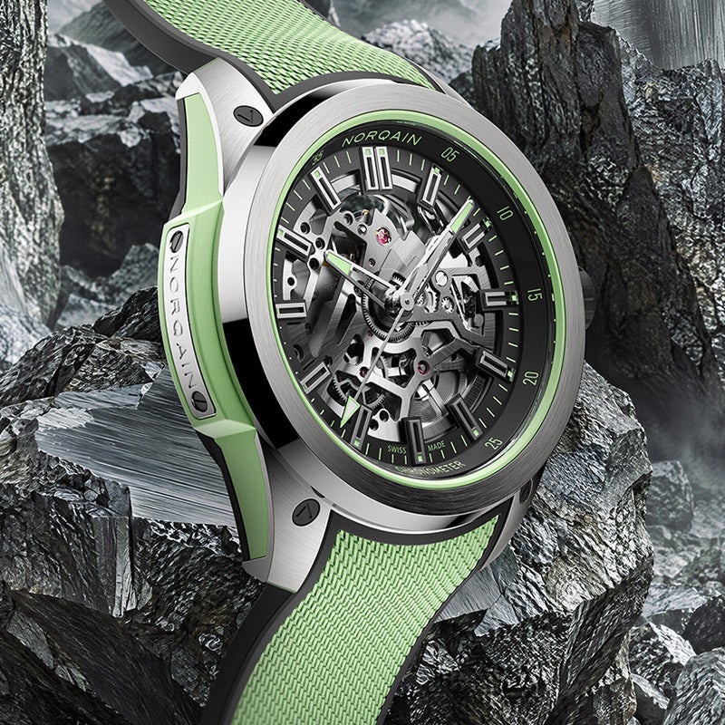 NORQAIN WILD ONE SKELETON TITANIUM Titanium pin buckle ノルケイン ワイルド ワン スケルトン チタニウム チタニウム ピンバックル N3000.26T01.B01.R02