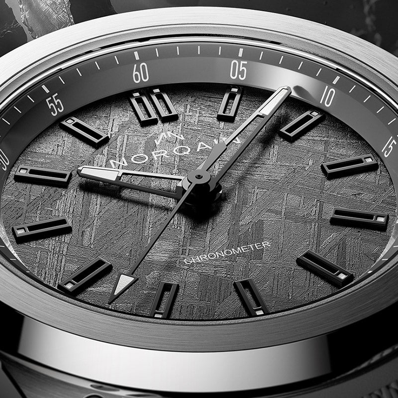 NORQAIN WILD ONE TITANIUM METEORITE Black DLC Titanium Folding Clasp ノルケイン ワイルド ワン チタニウム メテオライト ブラック DLC チタニウム フォールディングクラスプ N3000.21T01.M01.R03